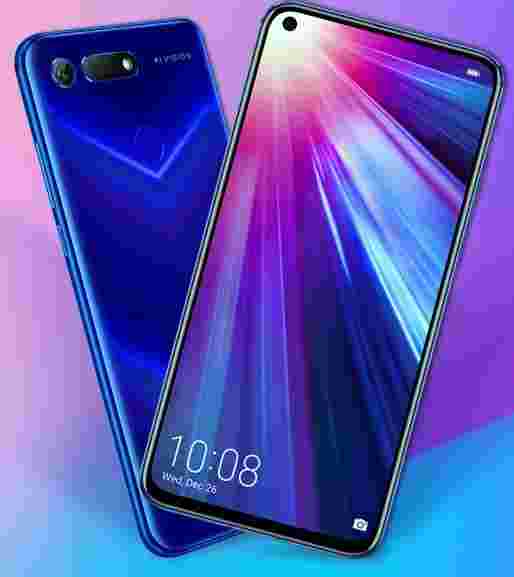 榮譽20 pro以32mp Selfie相機的運動沖孔孔顯示器