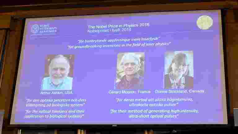 激光科學家贏得2018年諾貝爾物理獎