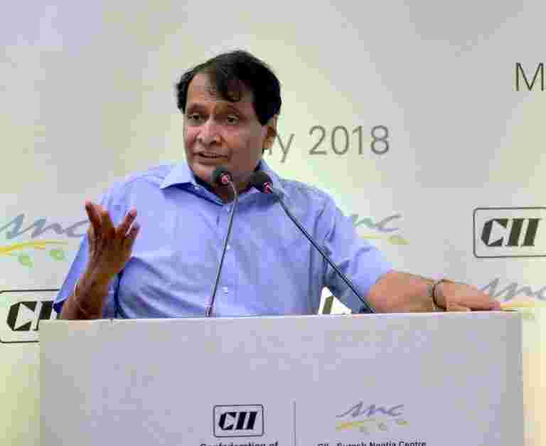 印度眼睛在未來兩年內的1億美元直接投資;計劃一些國家的工業集群：Suresh Prabhu.