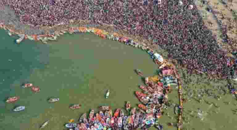 Magh Mela 2020，在Prayagraj，是環保的