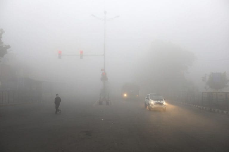 北印度德里的惡劣天氣