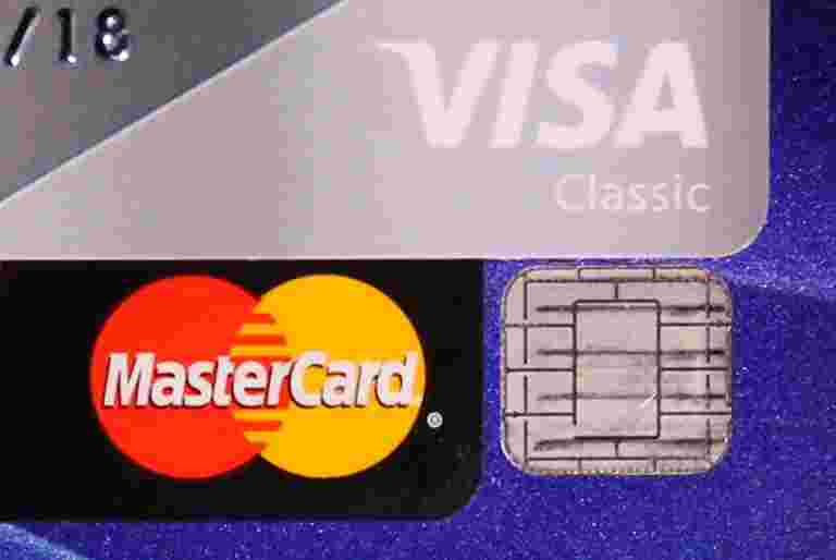 Visa，Mastercard達到62億美元的紙牌刷新費用