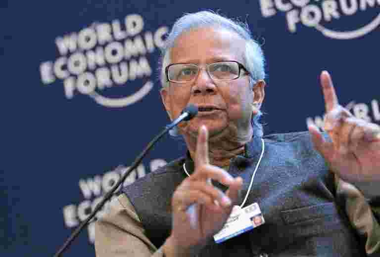 諾貝爾勞薩穆罕默德尤努斯說，印度的小額信貸部門是一個經濟放緩的亮點